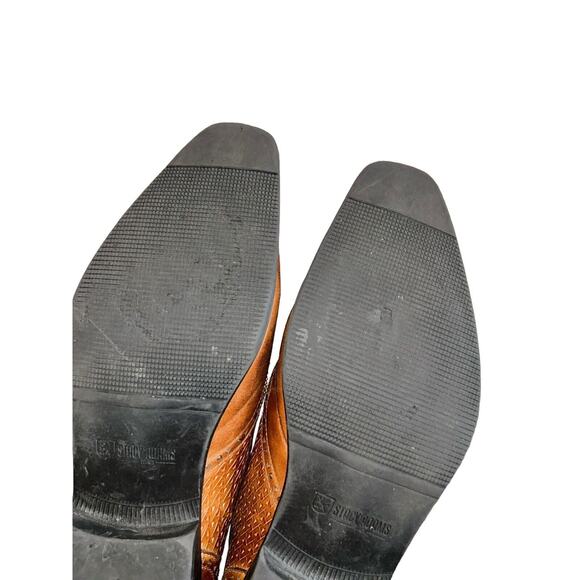 Stacy Adams Brown Leather Wingtip Lace Up Mens Dress Shoes Size US 13M - Picture 13 of 14